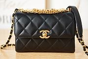 Chanel Flap Bag Black AS3240 Size 15 x 21 x 6 cm - 5