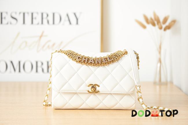 Chanel Flap Bag White AS3241 Size 15 x 23 x 7 cm - 1