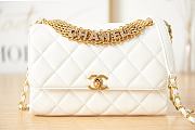 Chanel Flap Bag White AS3241 Size 15 x 23 x 7 cm - 6