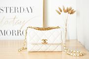 Chanel Flap Bag White AS3240 Size 15 x 21 x 6 cm - 1