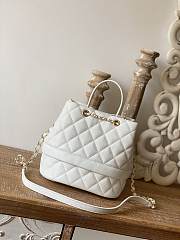 Chanel Bucket Bag White Size 20 cm - 4