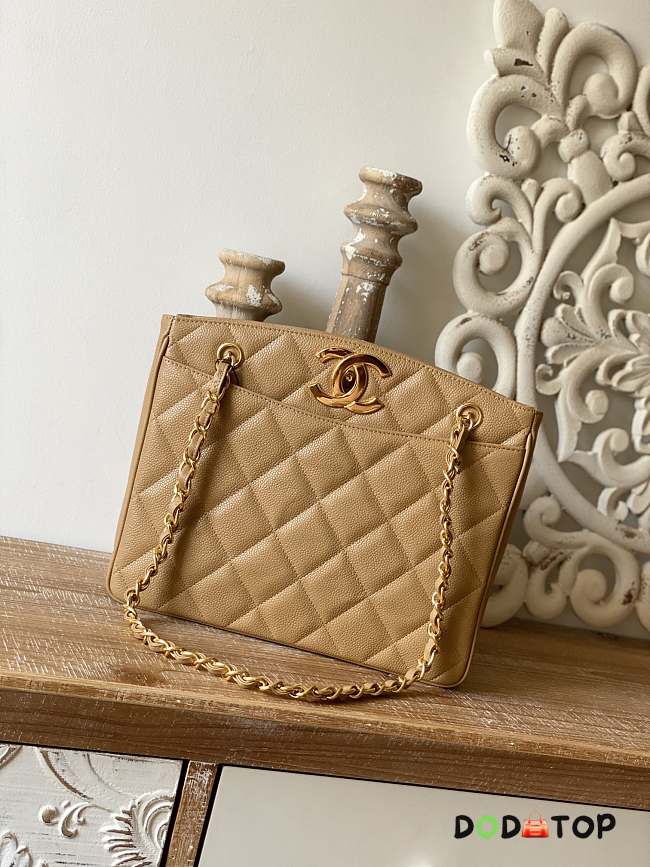 Chanel Shopping Bag Beige Size 28 x 9 x 23 cm  - 1