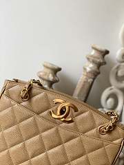 Chanel Shopping Bag Beige Size 28 x 9 x 23 cm  - 3