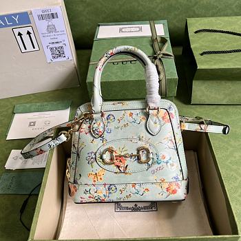 Gucci Handle Bag Flower Size 20 × 19.5 × 7.5 cm