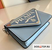 Prada Small Chain Blue Wallet Size 17 x 9.5 x 3.5 cm - 4