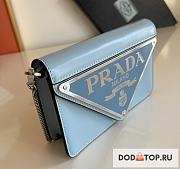 Prada Small Chain Blue Wallet Size 17 x 9.5 x 3.5 cm - 3