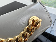 Celine Chain Shoulder Bag Cuir Triomphe Gray Size 20.5 x 10.5 x 4 cm - 4