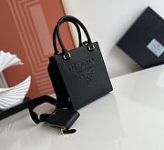 Small Saffiano Leather Handbag Black Size 19 x 17 x 6 cm - 5