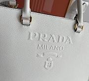 Prada Medium Saffiano Leather Handbag White Size 28 x 22 x 9 cm - 6