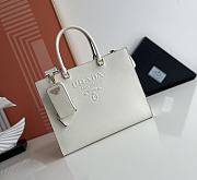 Prada Large Saffiano Leather Handbag White Size 33 x 26 x 11 cm - 1
