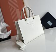 Prada Large Saffiano Leather Handbag White Size 33 x 26 x 11 cm - 2
