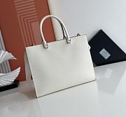 Prada Large Saffiano Leather Handbag White Size 33 x 26 x 11 cm - 4