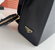 Prada Large Saffiano Leather Handbag Black Size 28 x 22 x 9 cm - 4