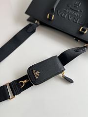 Prada Large Saffiano Leather Handbag Black Size 28 x 22 x 9 cm - 2