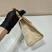 Prada Matinée Small Saffiano Leather Bag Beige Size 21 x 17 x 12 cm - 5