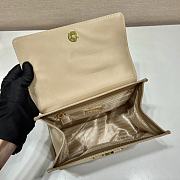 Prada Matinée Small Saffiano Leather Bag Beige Size 21 x 17 x 12 cm - 4