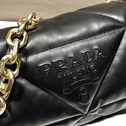 Prada Padded Nappa Leather Shoulder Bag Black Size 31 x 19 x 8.5 cm - 3