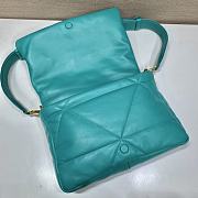 Prada Padded Nappa Leather Shoulder Bag Blue Size 31 x 19 x 8.5 cm - 5