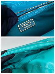 Prada Padded Nappa Leather Shoulder Bag Blue Size 31 x 19 x 8.5 cm - 2