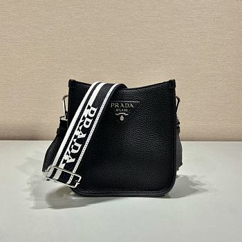 Prada Leather Mini Shoulder Bag Black Size 19 x 20 x 6 cm