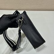 Prada Leather Mini Shoulder Bag Black Size 19 x 20 x 6 cm - 4
