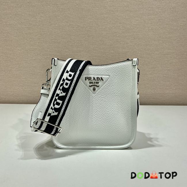 Prada Leather Mini Shoulder Bag White Size 19 x 20 x 6 cm - 1