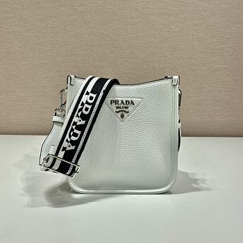 Prada Leather Mini Shoulder Bag White Size 19 x 20 x 6 cm