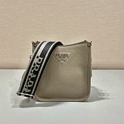 Prada Leather Mini Shoulder Bag Gray Size 19 x 20 x 6 cm - 1