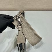 Prada Leather Mini Shoulder Bag Gray Size 19 x 20 x 6 cm - 5