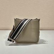 Prada Leather Mini Shoulder Bag Gray Size 19 x 20 x 6 cm - 3