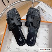 Hermes Black Shoes  - 4