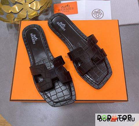 Hermes Black Shoes  - 1