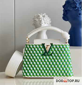 Louis Vuitton LV Capucines Mini Green Size 21 x 14 x 8 cm