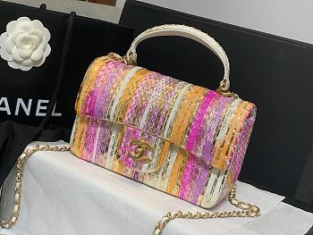 Chanel Flap Handle Bag Size 20 x 14 x 7 cm