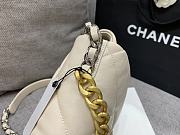 Chanel Flap Bag Lambskin Beige Size 26 x 16 x 9 cm - 3