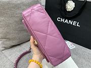 Chanel Flap Bag Lambskin Purple Size 26 x 16 x 9 cm - 4
