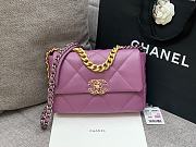Chanel Flap Bag Lambskin Purple Size 26 x 16 x 9 cm - 5