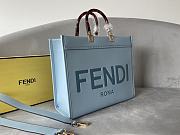 Fendi Sunshine Tote Bag Blue Size 36 x 17 x 31 cm - 3