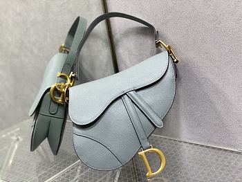 Dior Saddle Bag Grey Size 25.5 cm