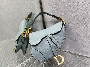Dior Saddle Bag Grey Size 19.5 cm