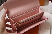 Louis Vuitton LV Sarah Pink Wallet Size 19.5 x 10.5 x 2 cm - 4