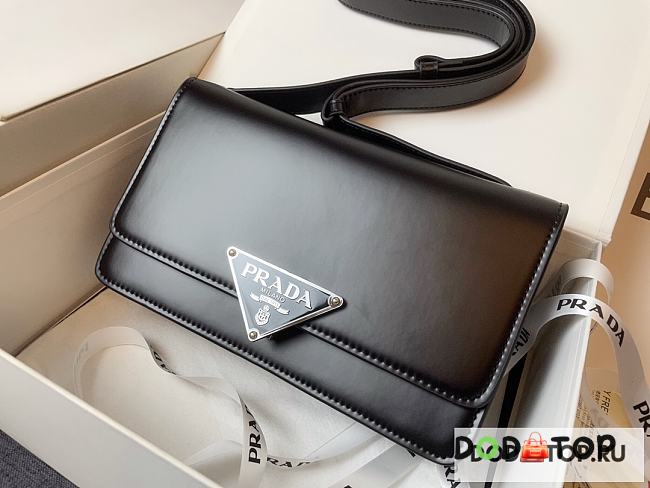 Prada Shoulder Bag Black 1BD321 Size 24 x 15 x 6 cm - 1