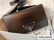 Prada Shoulder Bag Black 1BD321 Size 24 x 15 x 6 cm - 6
