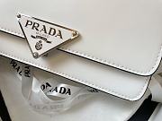 Prada Shoulder Bag White 1BD321 Size 24 x 15 x 6 cm - 5
