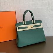 Hermes Birkin Green Bag Size 25/30/35 cm - 5