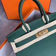 Hermes Birkin Green Bag Size 25/30/35 cm - 4