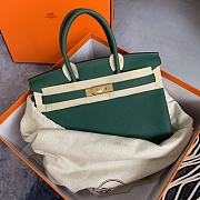 Hermes Birkin Green Bag Size 25/30/35 cm - 3