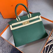 Hermes Birkin Green Bag Size 25/30/35 cm - 2