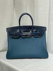 Hermes Birkin Touch 35 Blue - 1