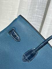 Hermes Birkin Touch 35 Blue - 5